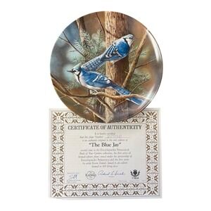 The Blue Jay Birds Of Your Garden Collection Collectible Plate